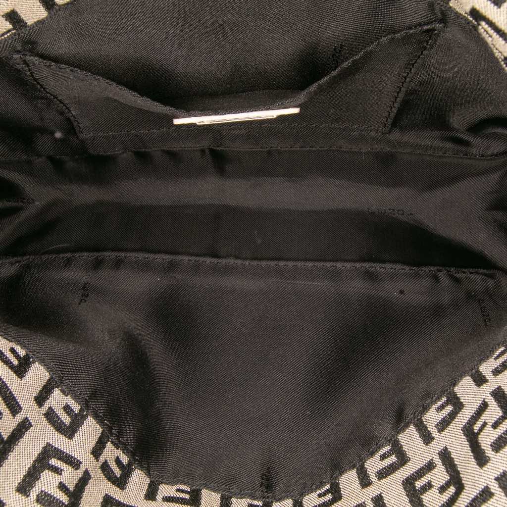 Fendi Zucchino Canvas Flap Pochette - 4