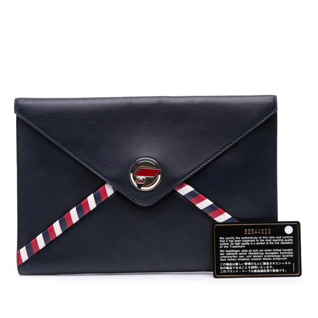 Chanel Lambskin Airlines Envelope Clutch - Image 11