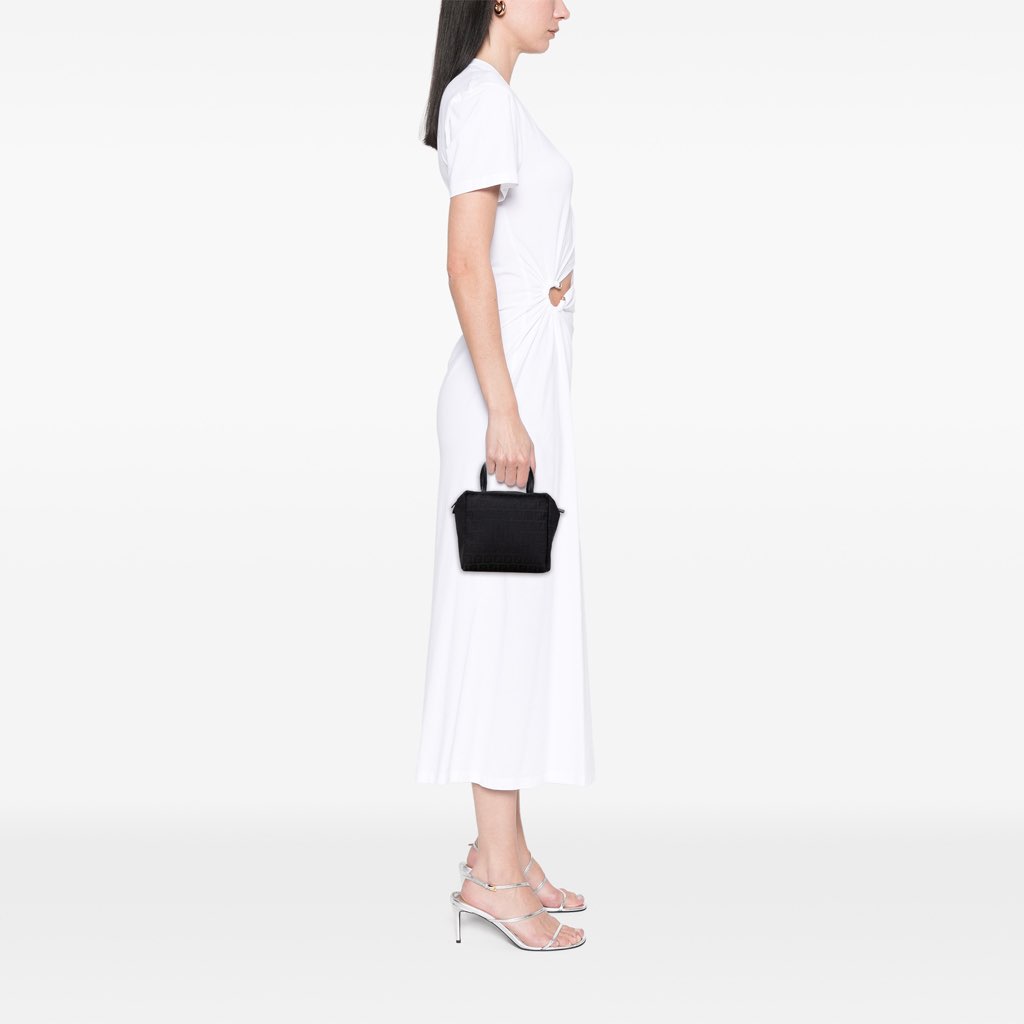 Fendi Mini Zucchino Canvas Handbag - Image 13
