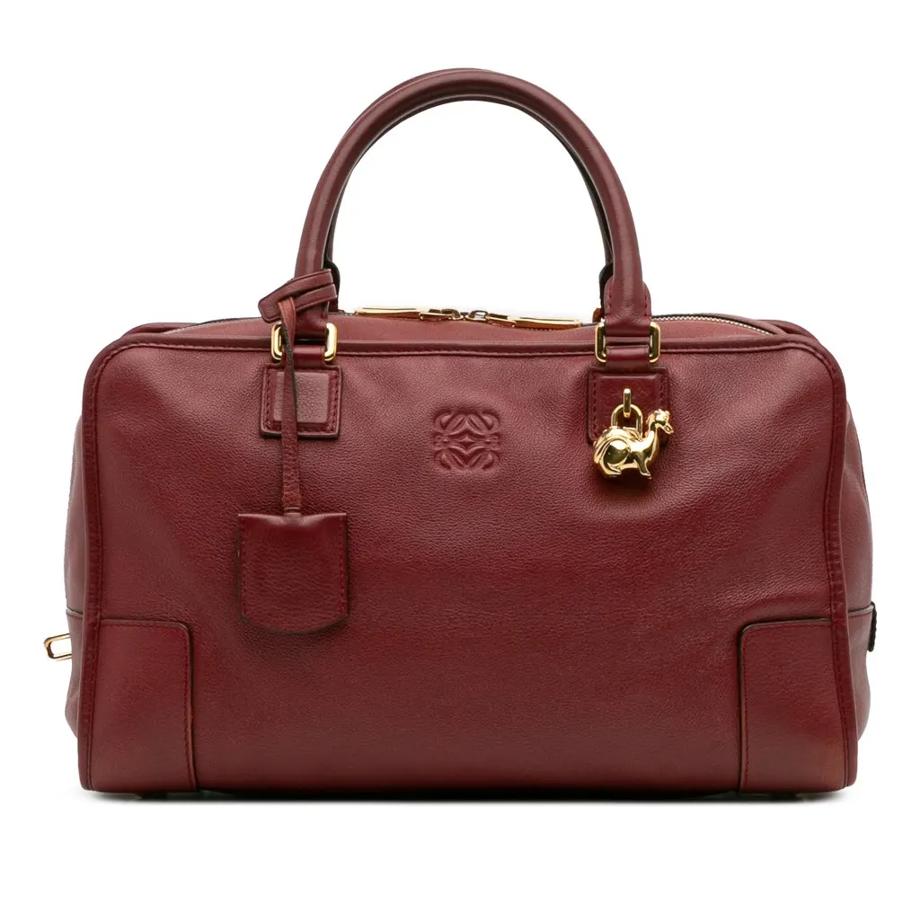 Loewe Limited Edition Year of the Dragon Leather Amazona 36 Red Leather Good - Front View