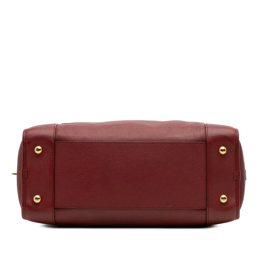 Loewe Limited Edition Year of the Dragon Leather Amazona 36 Red Leather Good - Inside View