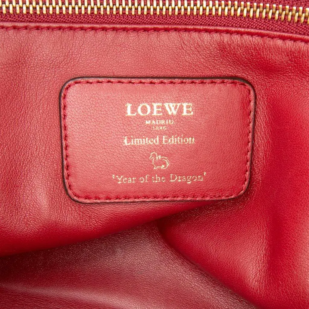 Loewe Limited Edition Year of the Dragon Leather Amazona 36 Red Leather Good - Box View
