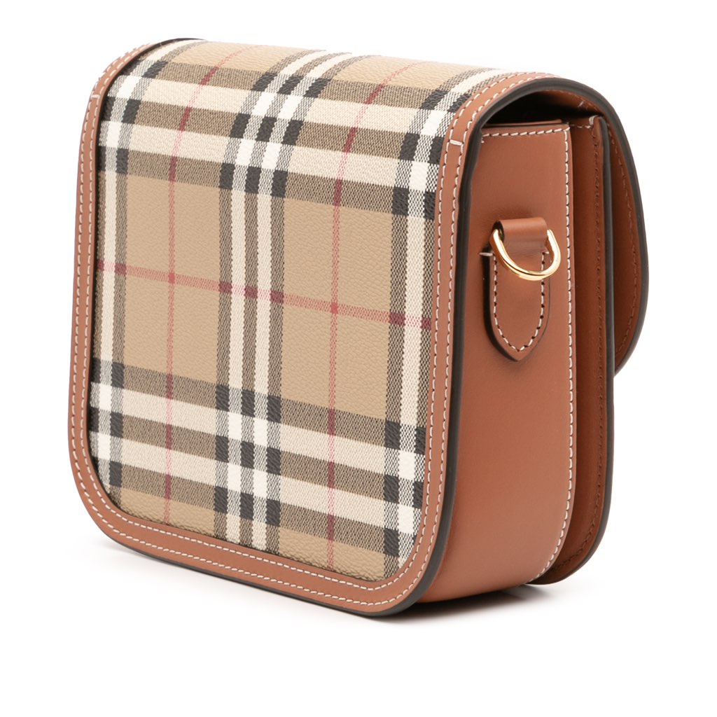 Burberry Small House Check Coated Canvas Elizabeth Crossbody - 2