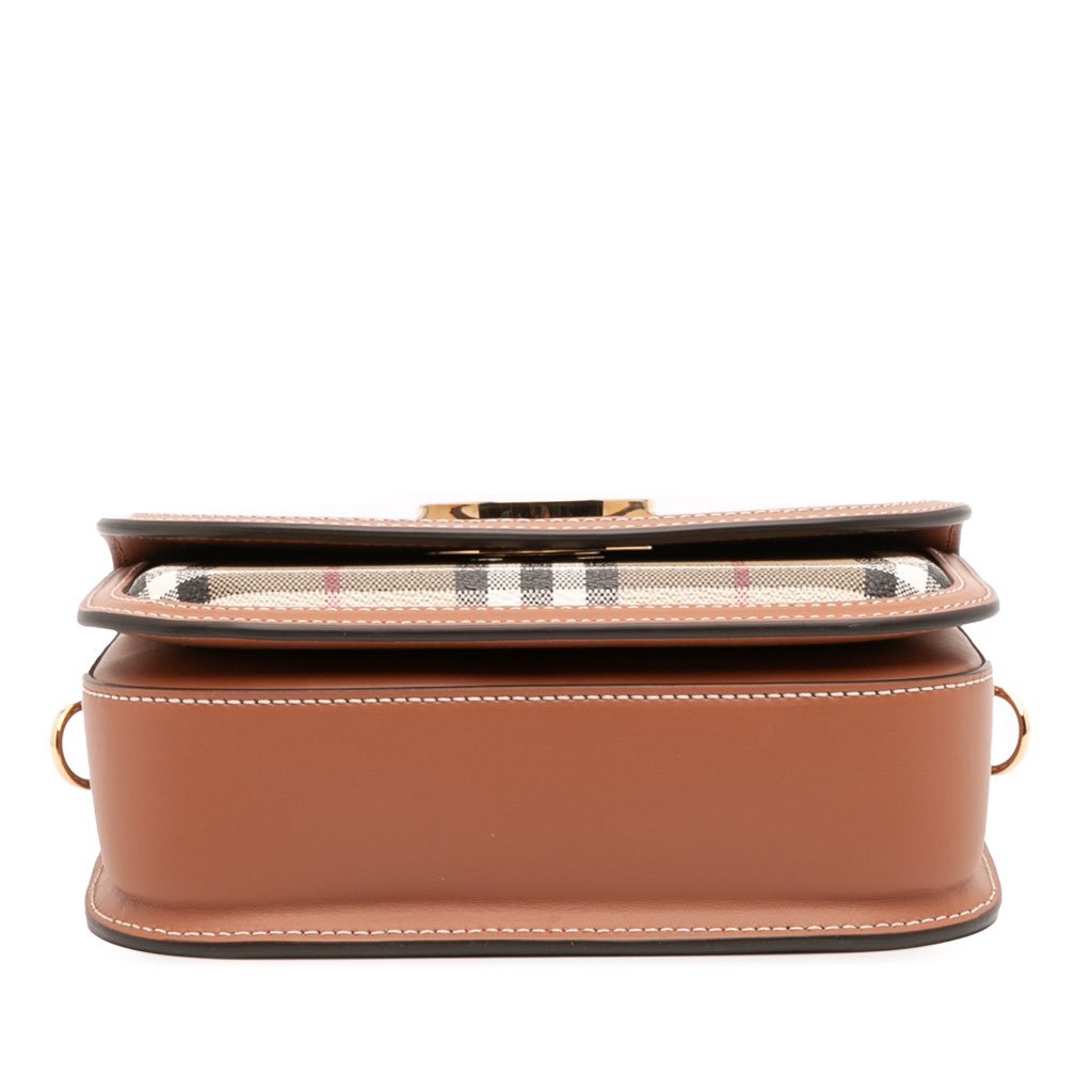 Burberry Small House Check Coated Canvas Elizabeth Crossbody - 3