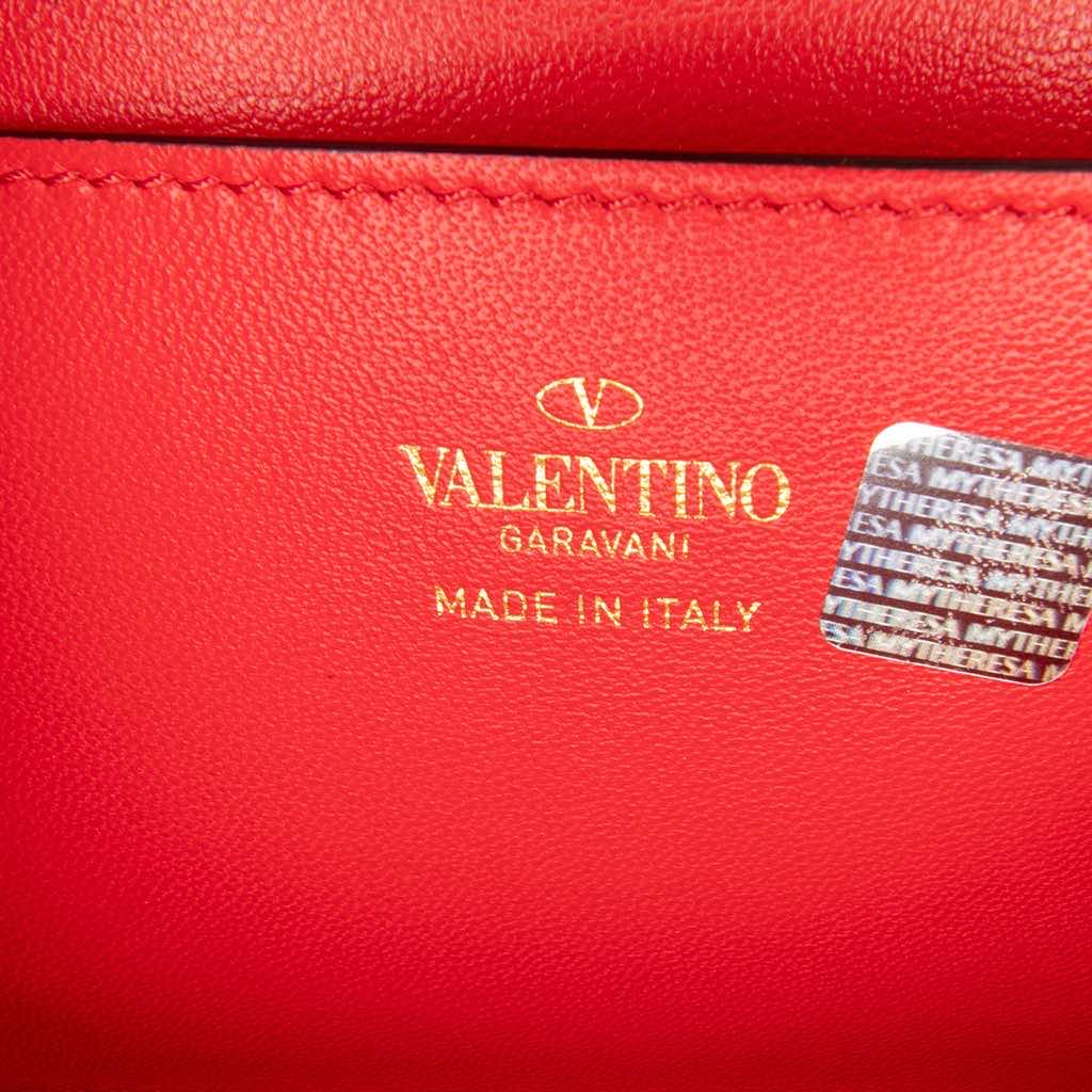 Valentino Leather Rockstud Alcove Box Top Handle Bag - 5