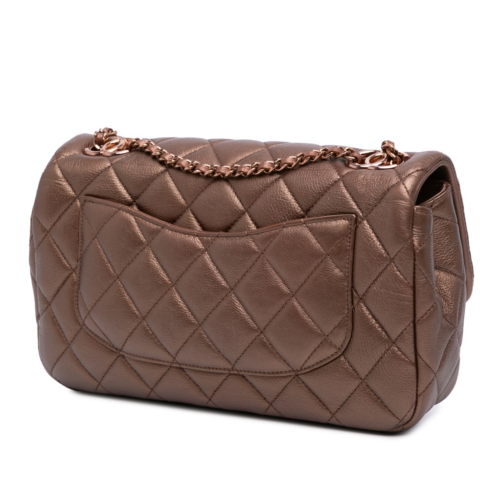 Chanel Medium Iridescent Quilted Goatskin CC Eyelet Flap - 2