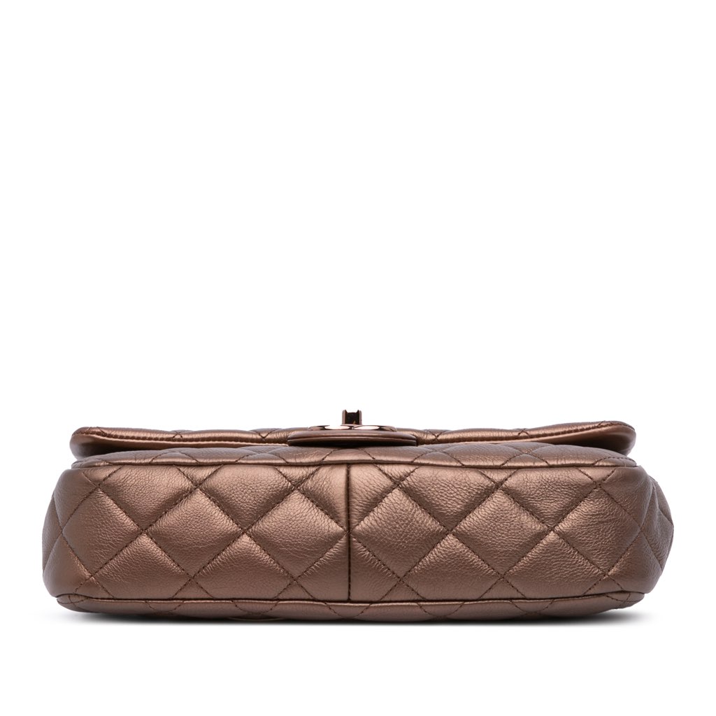 Chanel Medium Iridescent Quilted Goatskin CC Eyelet Flap - 3