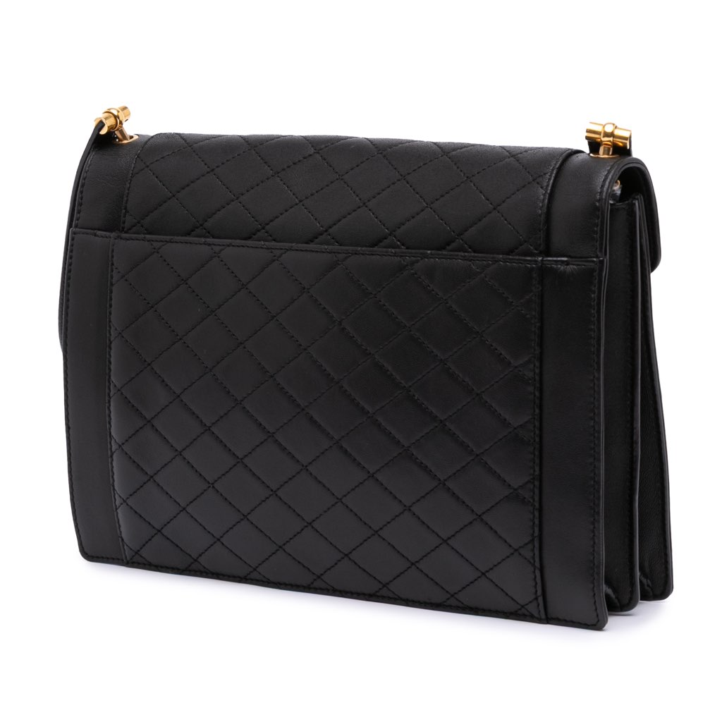 Saint Laurent Quilted Lambskin Gaby Shoulder Bag - 2