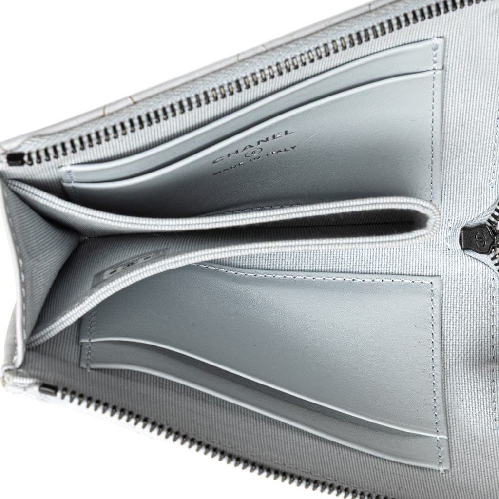 Chanel CC Quilted Calfskin Zip Wallet - 4