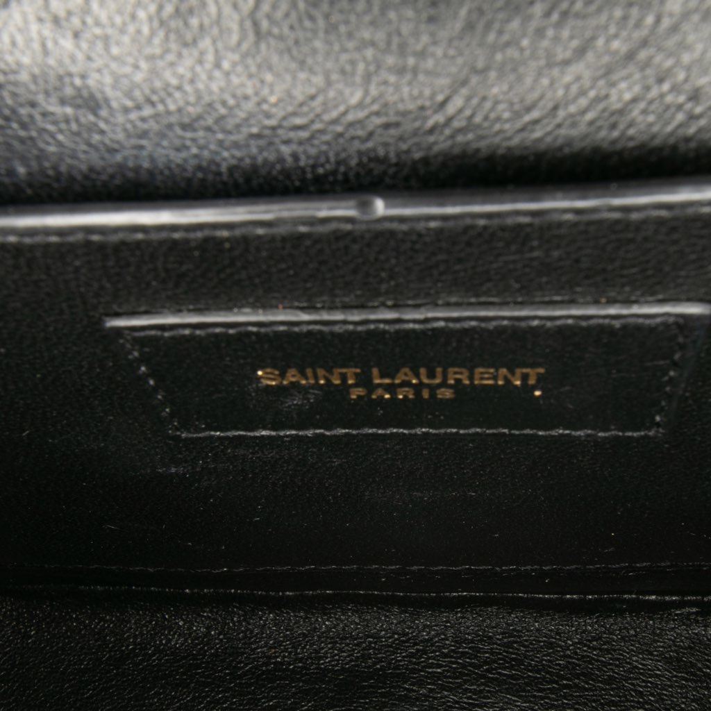 Saint Laurent Medium Lambskin Monogram Vicky Chain Bag - Side view