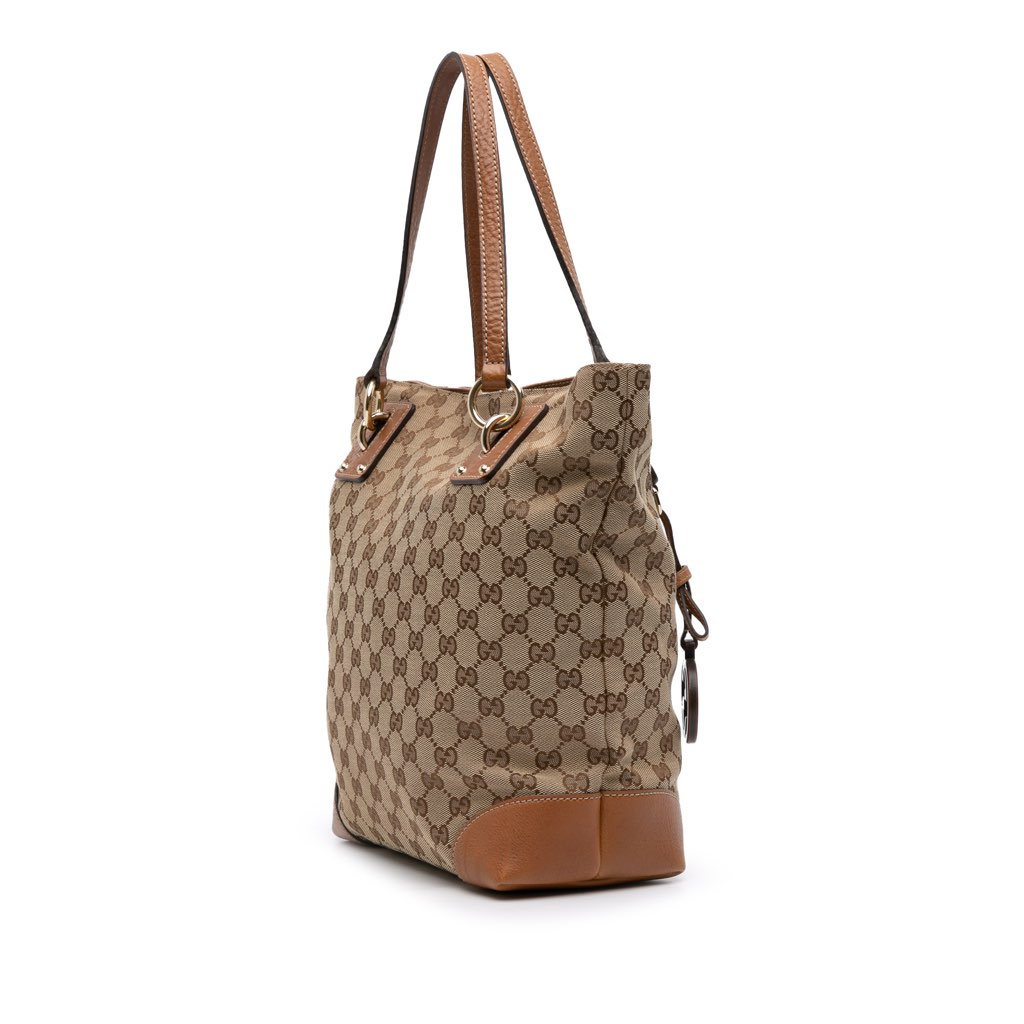 Gucci Medium GG Canvas GG Charm Tote - 2