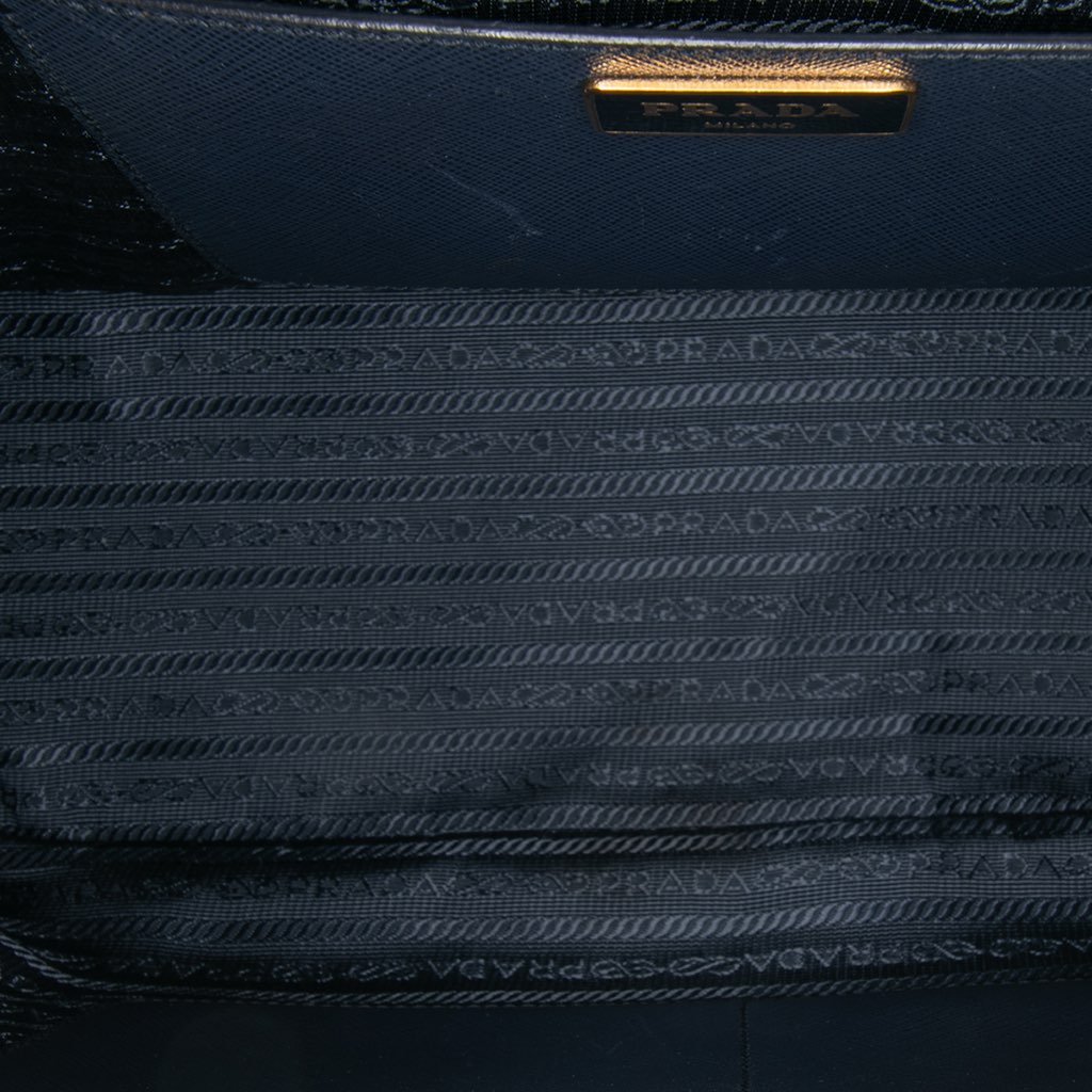 Prada Medium Bicolor Saffiano Lux Galleria Double Zip Satchel - 4