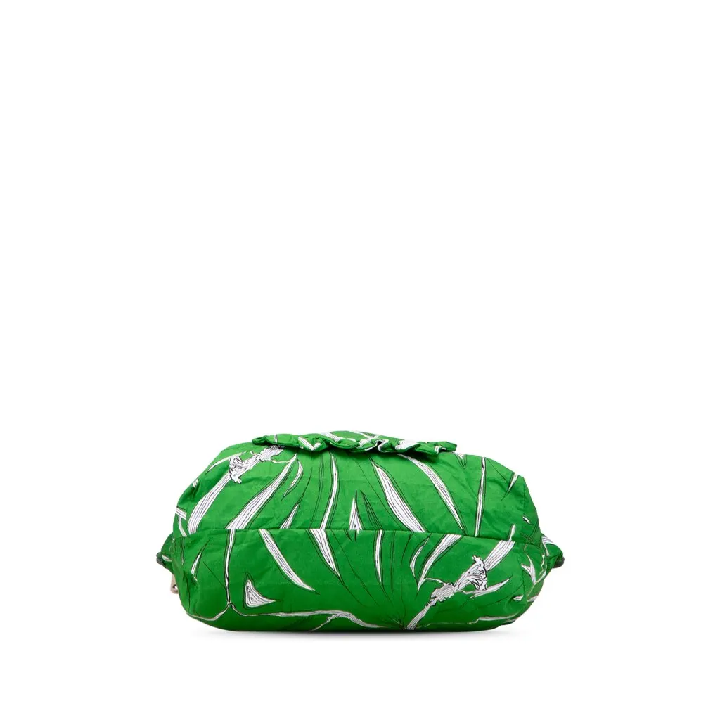 Miu Miu Canvas Printed Ivy Tote Green Canvas Very good - Inside View