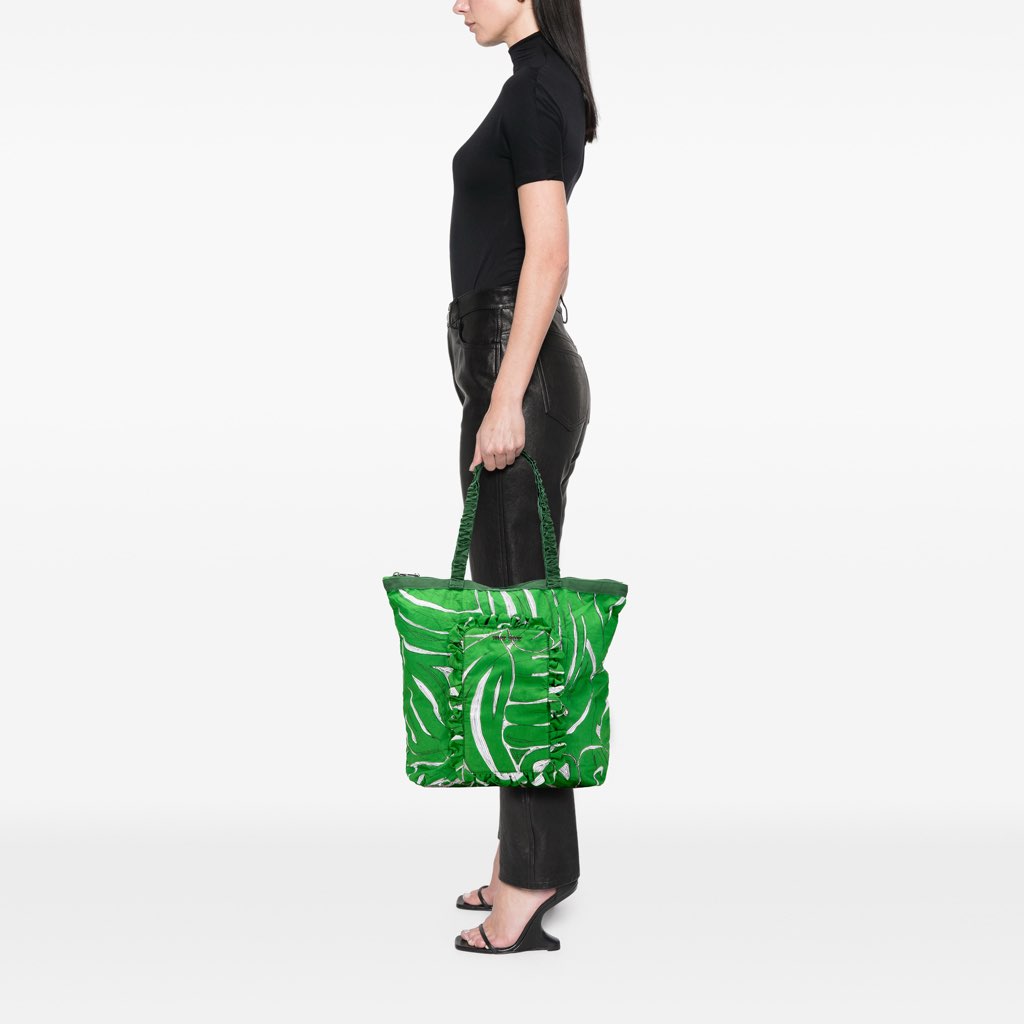 Miu Miu Canvas Printed Ivy Tote - Image 11