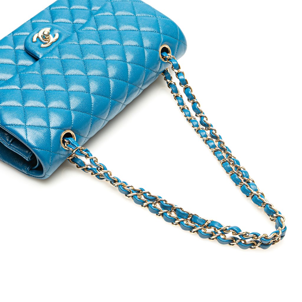 Chanel Medium Classic Caviar Double Flap - Detail 2
