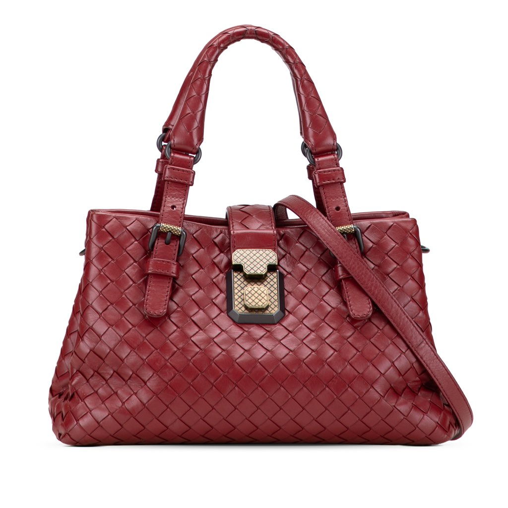 Bottega Veneta Mini Nappa Intrecciato Roma Satchel
