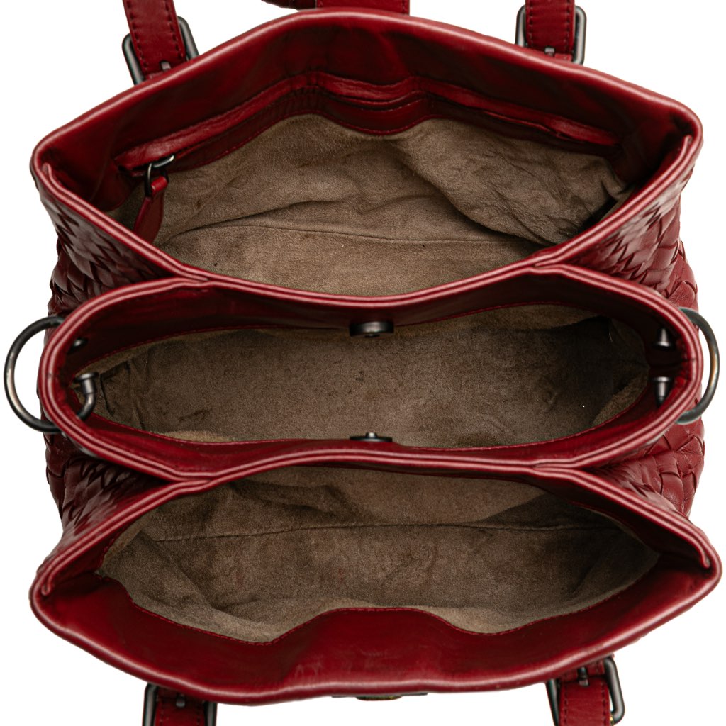 Bottega Veneta Mini Nappa Intrecciato Roma Satchel - 4