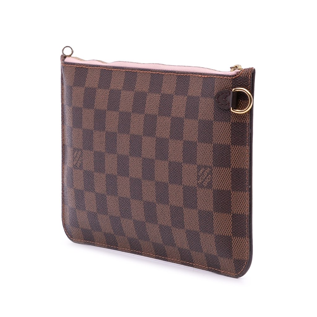 Louis Vuitton Damier Ebene Neverfull MM Pouch - Back view