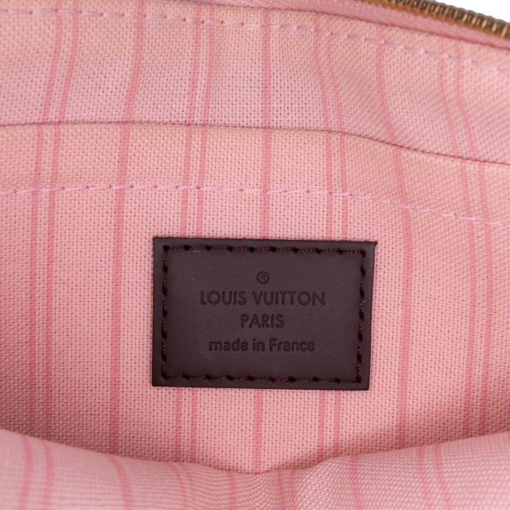 Louis Vuitton Damier Ebene Neverfull MM Pouch - Side view