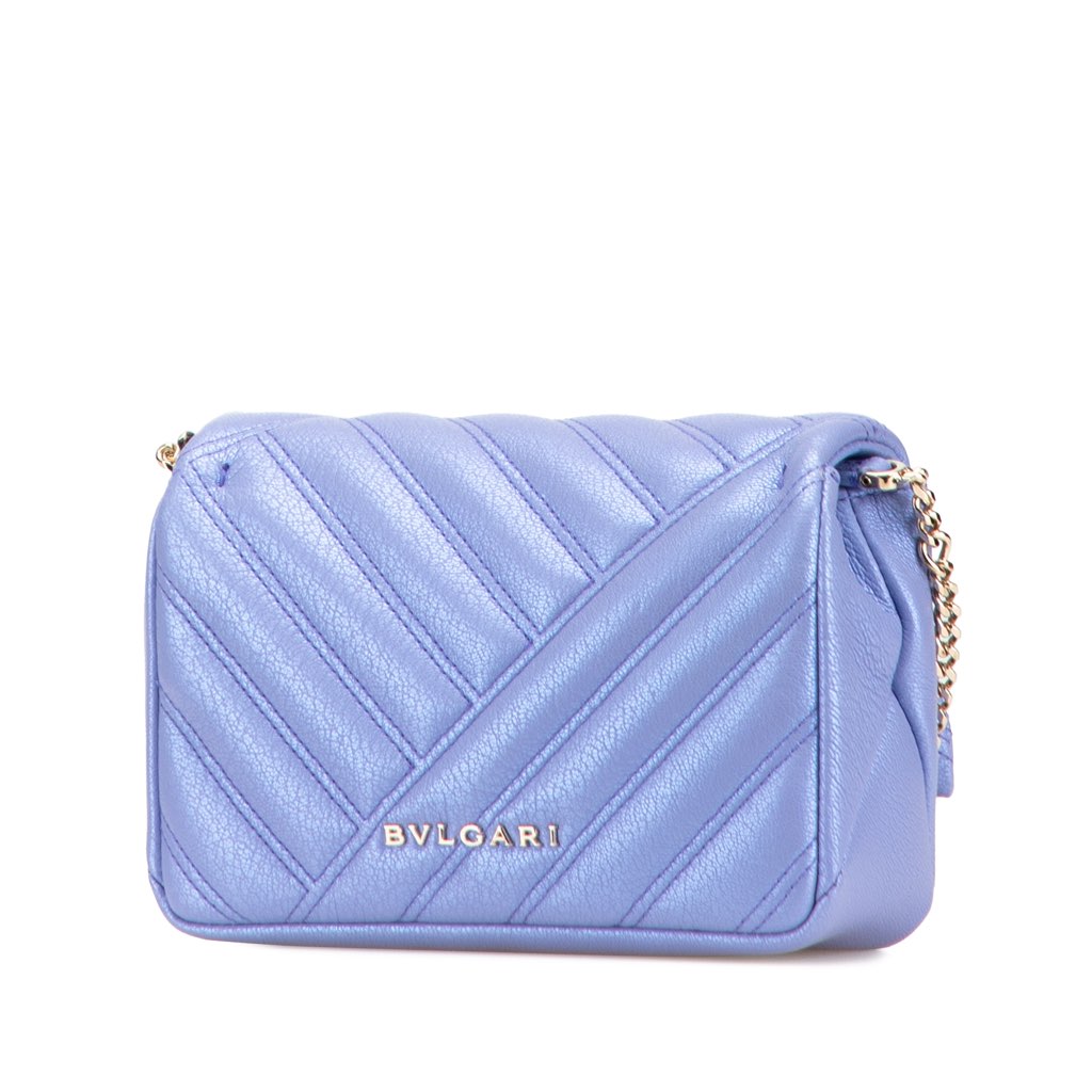 Bvlgari Leather Serpenti Cabochon Chain Crossbody - 2