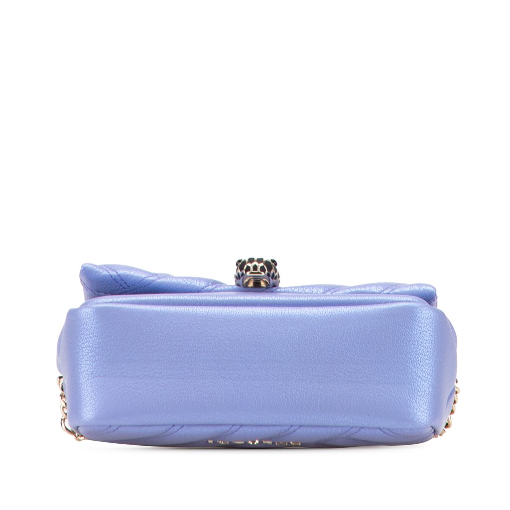 Bvlgari Leather Serpenti Cabochon Chain Crossbody - 3