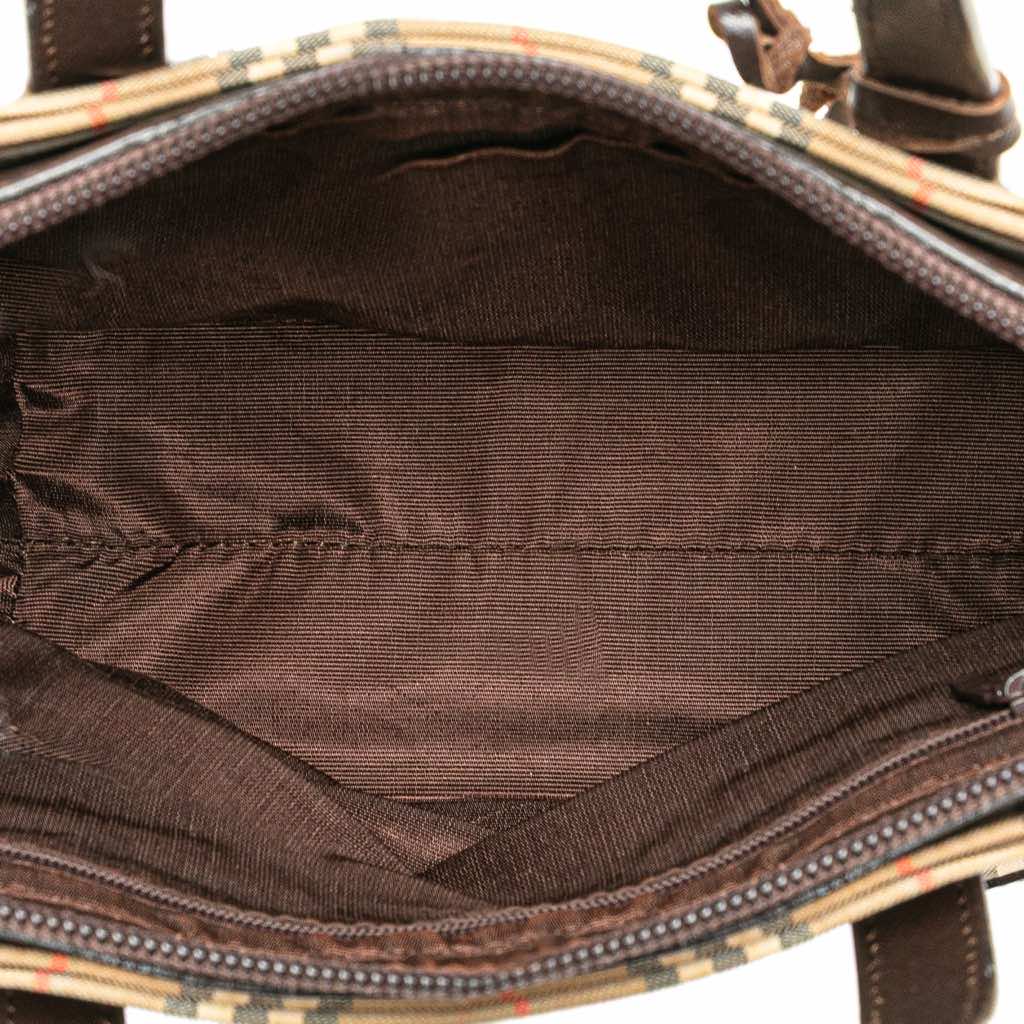Burberry Haymarket Check Canvas Tote - 4