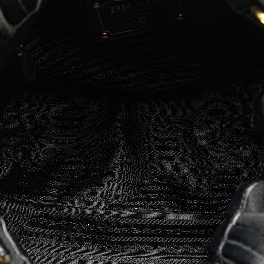 Prada Tessuto Logo Bow Satchel - 4