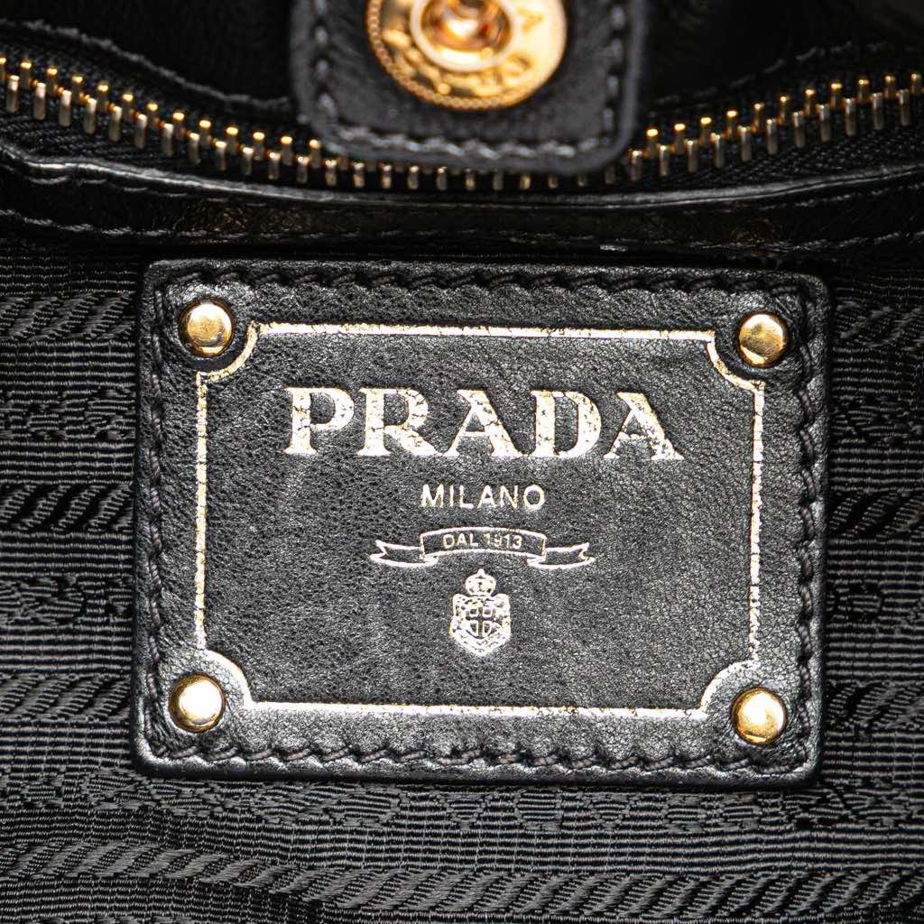 Prada Tessuto Logo Bow Satchel - 5