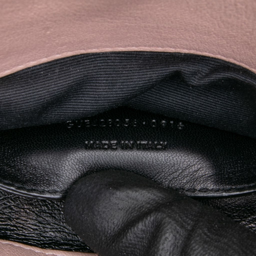 Saint Laurent Medium Quilted Chevron Sheepskin College Satchel - Detail 1