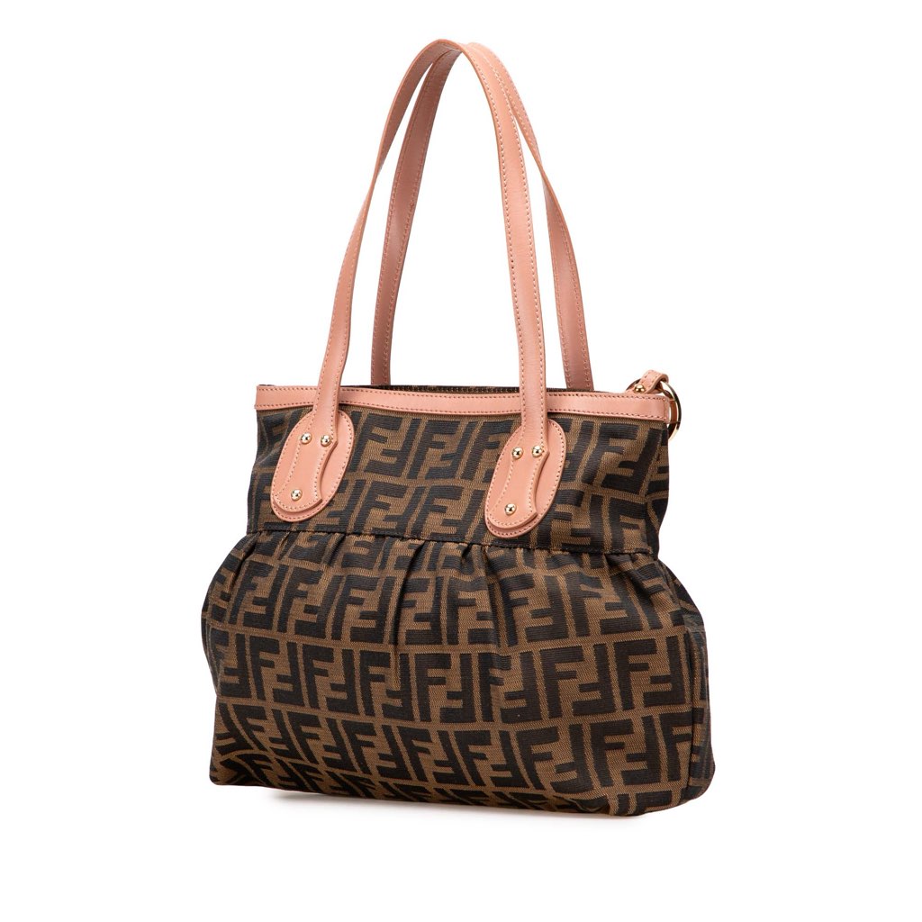 Fendi Small Zucca Canvas Chef Tote - Back view