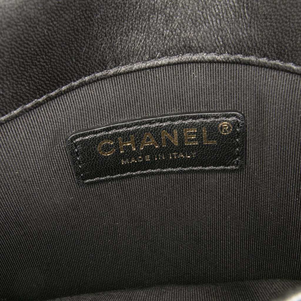 Chanel Lambskin CC Antico Flap - Side view