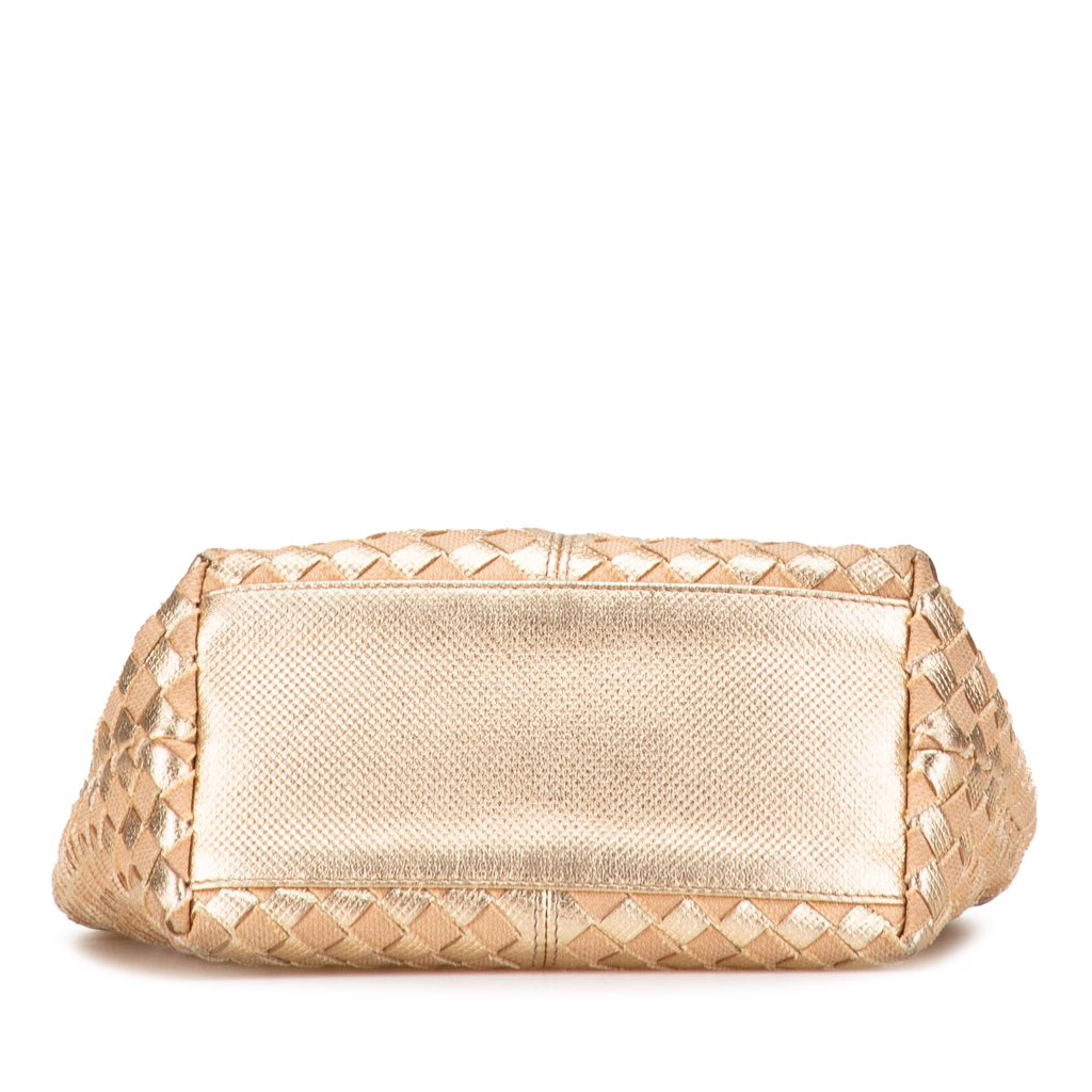 Bottega Veneta Calfskin Intrecciato Grommet Handbag - Image 6