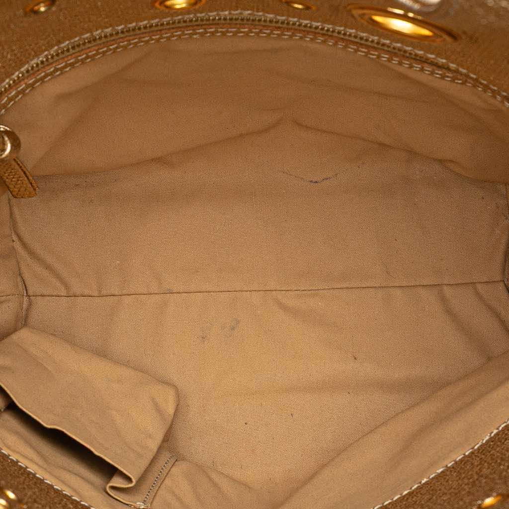 Bottega Veneta Calfskin Intrecciato Grommet Handbag - 4