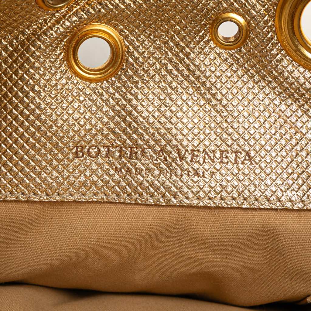 Bottega Veneta Calfskin Intrecciato Grommet Handbag - Detail 1