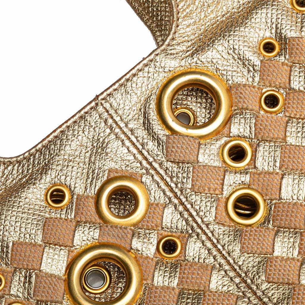 Bottega Veneta Calfskin Intrecciato Grommet Handbag - Image 10