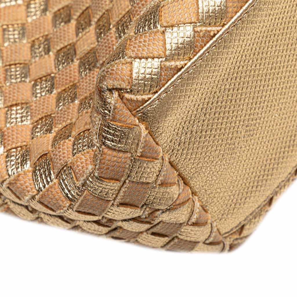 Bottega Veneta Calfskin Intrecciato Grommet Handbag - Image 11