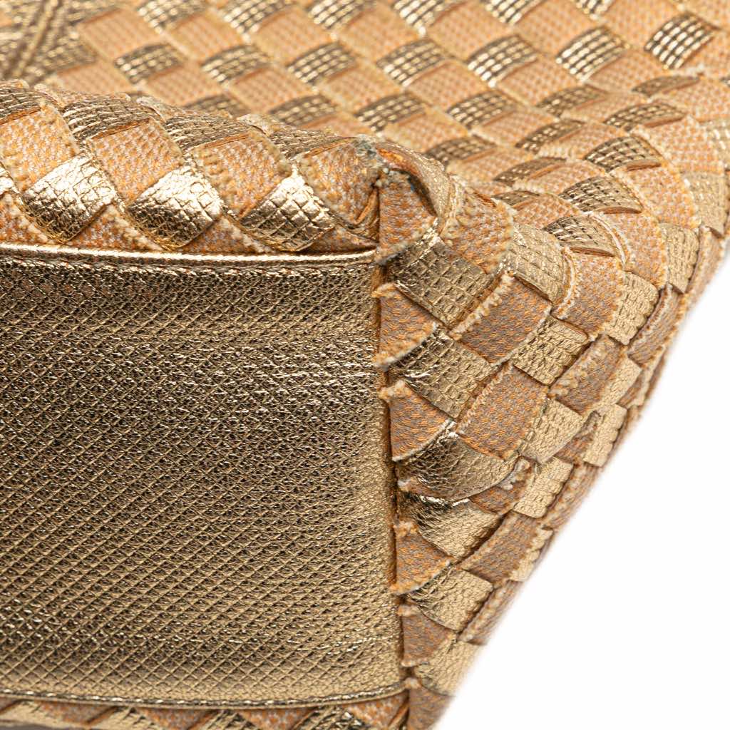 Bottega Veneta Calfskin Intrecciato Grommet Handbag - Image 12