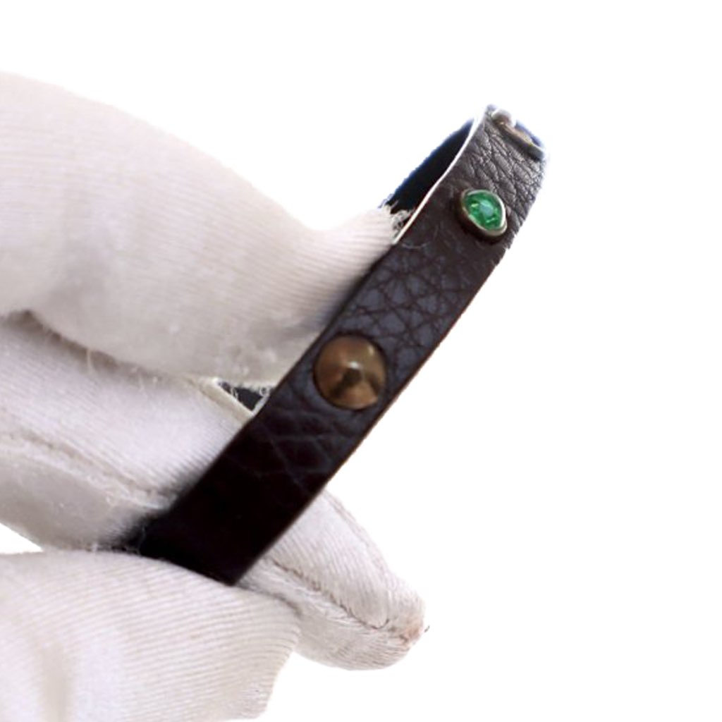 Gucci Studded Leather Interlocking G Bracelet - 2