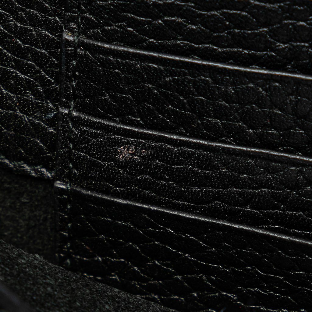 Valentino Pebbled Calfskin Rockstud Envelope Wallet on Chain - Detail 1