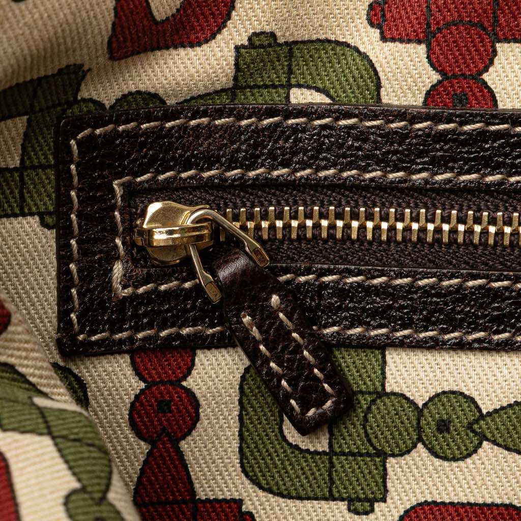 Gucci GG Canvas Embroidered Mushroom Tote - Image 10