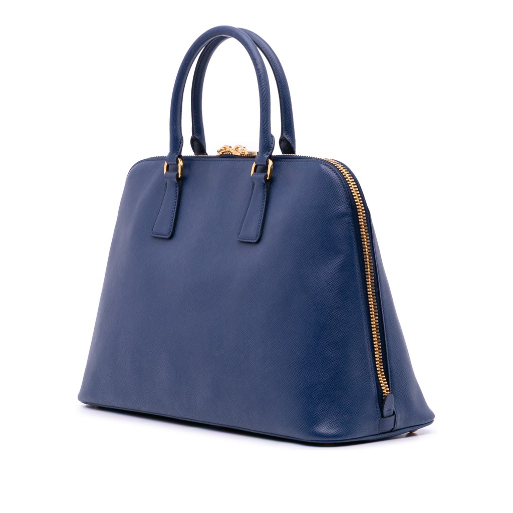 Prada Large Saffiano Lux Promenade Satchel - Back view