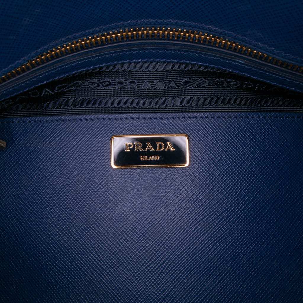 Prada Large Saffiano Lux Promenade Satchel - Side view