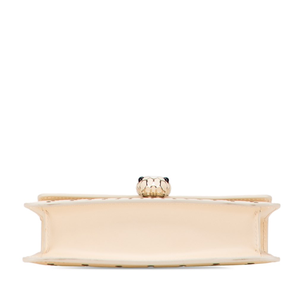 Bvlgari Small Laser Cut Calfskin Serpenti Forever Diamond Blast Sunshine Crossbody - 3