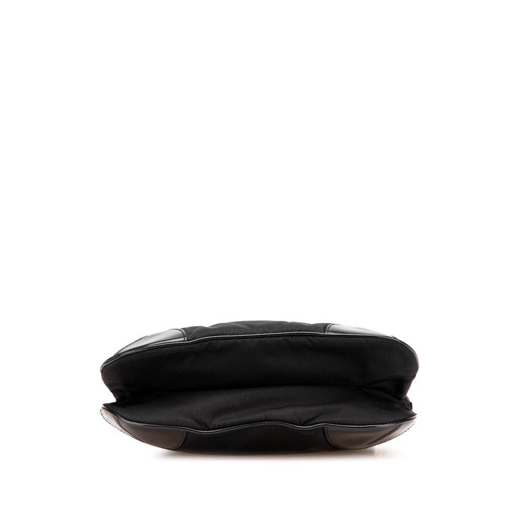 Prada Vitello Trimmed Tessuto Zip Top Crossbody - Image 6