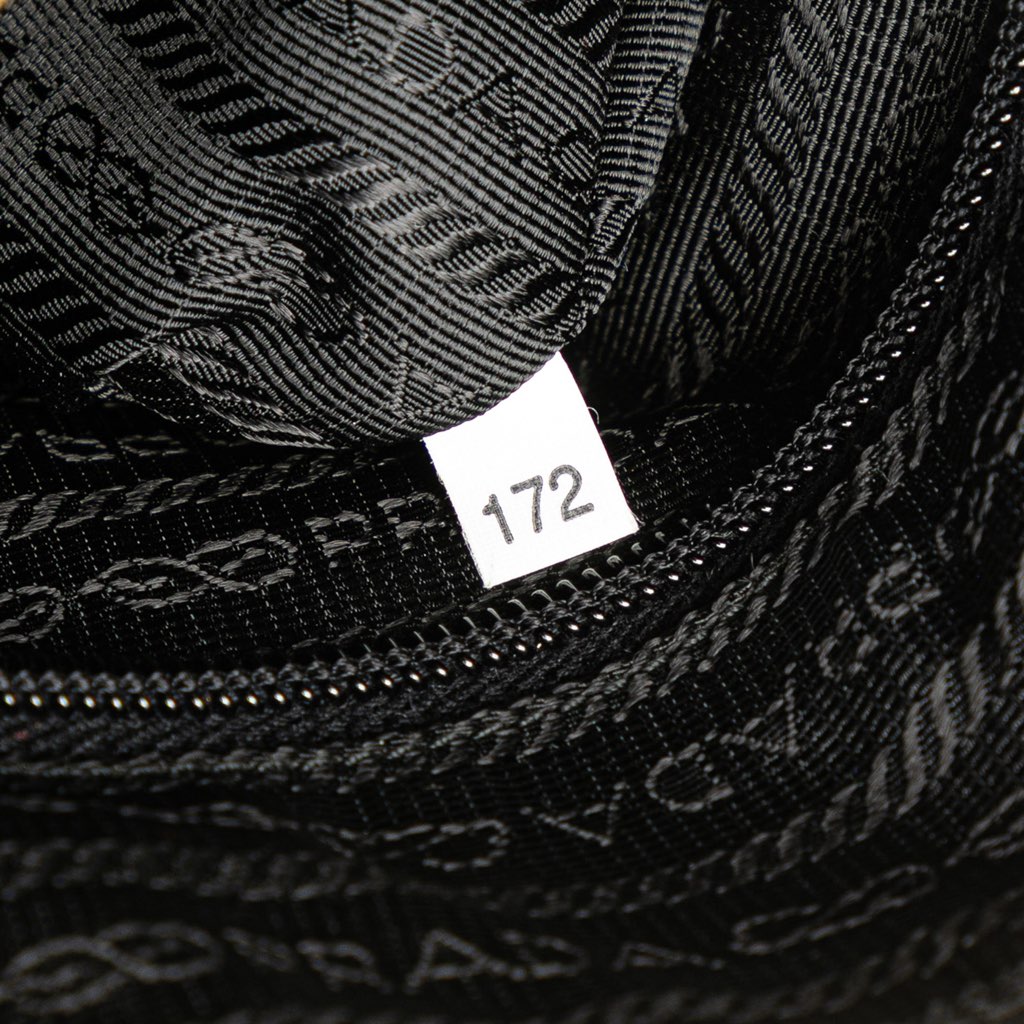 Prada Vitello Trimmed Tessuto Zip Top Crossbody - Detail 1