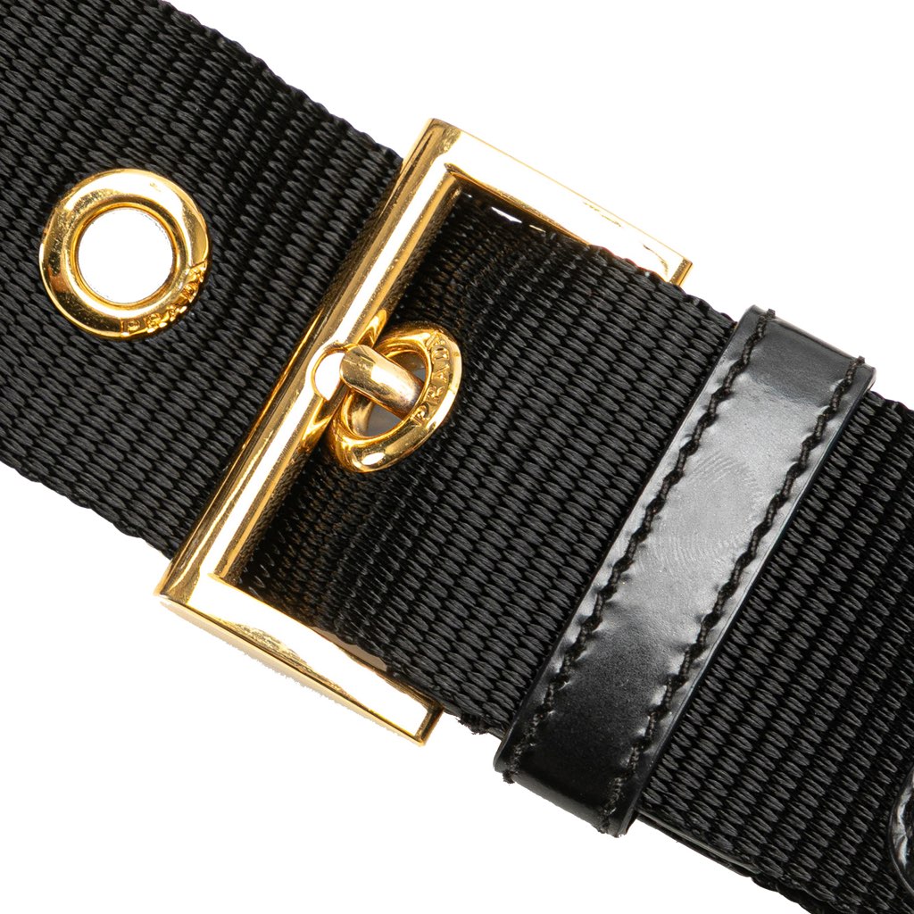 Prada Vitello Trimmed Tessuto Zip Top Crossbody - Image 12