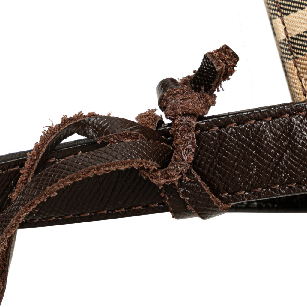 Burberry Haymarket Check Canvas Handbag - Image 13