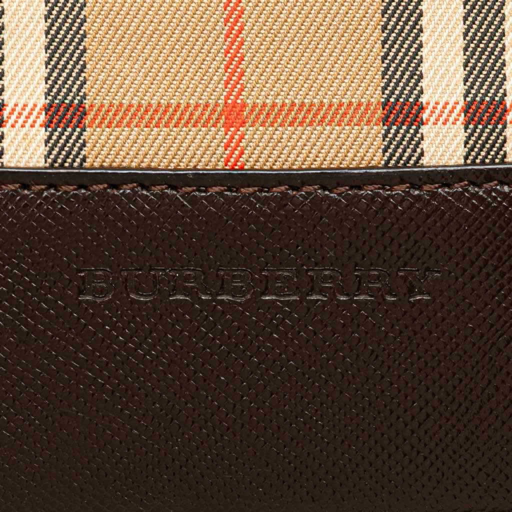 Burberry Haymarket Check Canvas Handbag - Side view