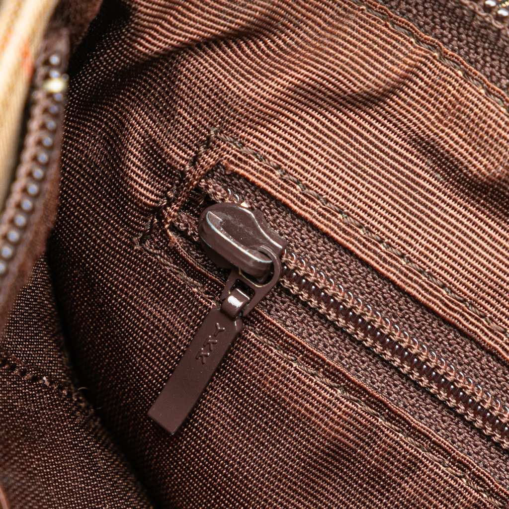 Burberry Haymarket Check Canvas Handbag - Image 10