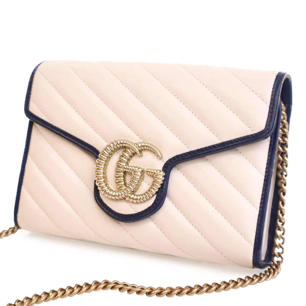 Gucci GG Marmont Matelasse Leather Torchon Wallet On Chain - 2